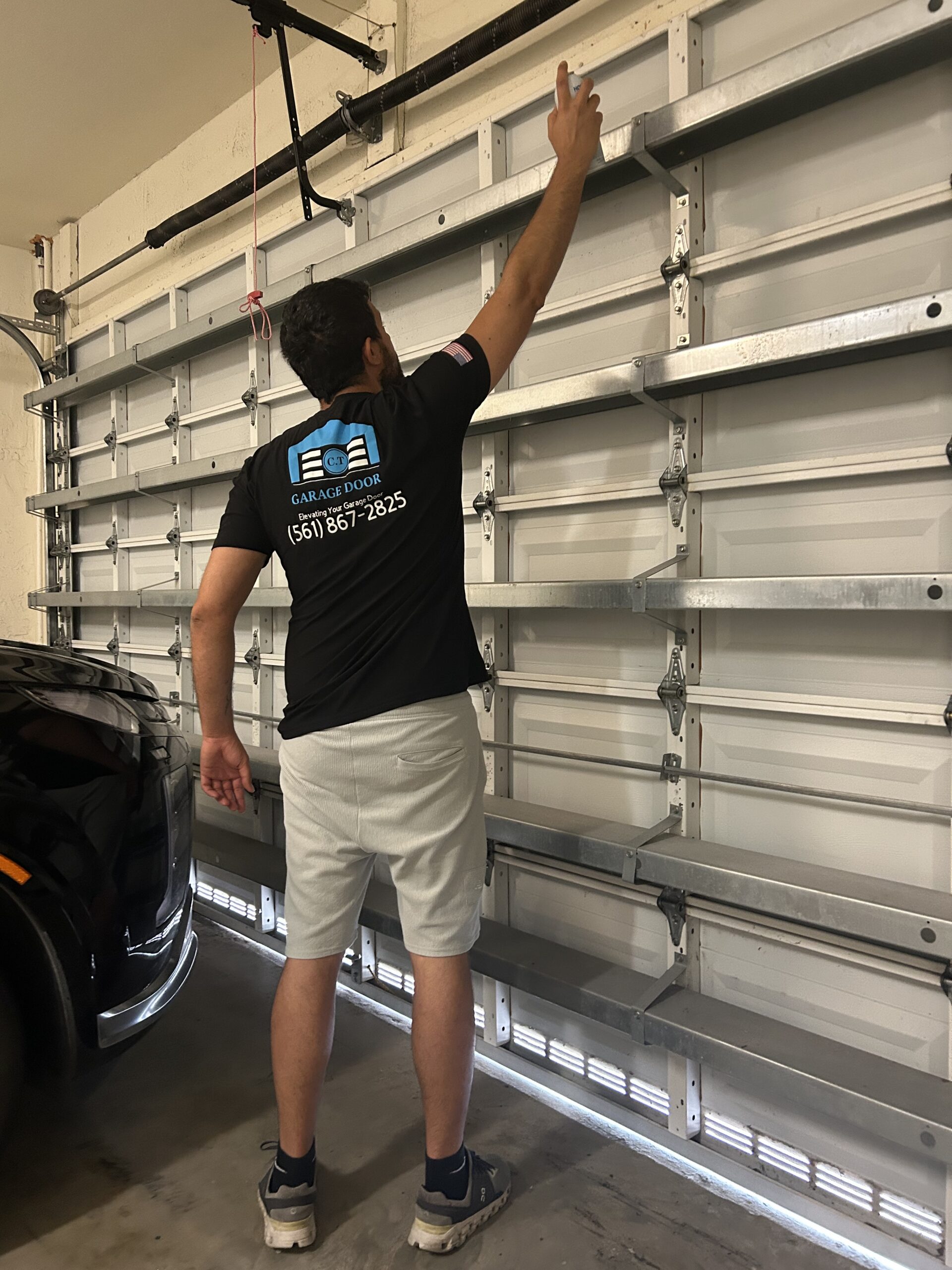 New garage door installed at a Port St. Lucie home