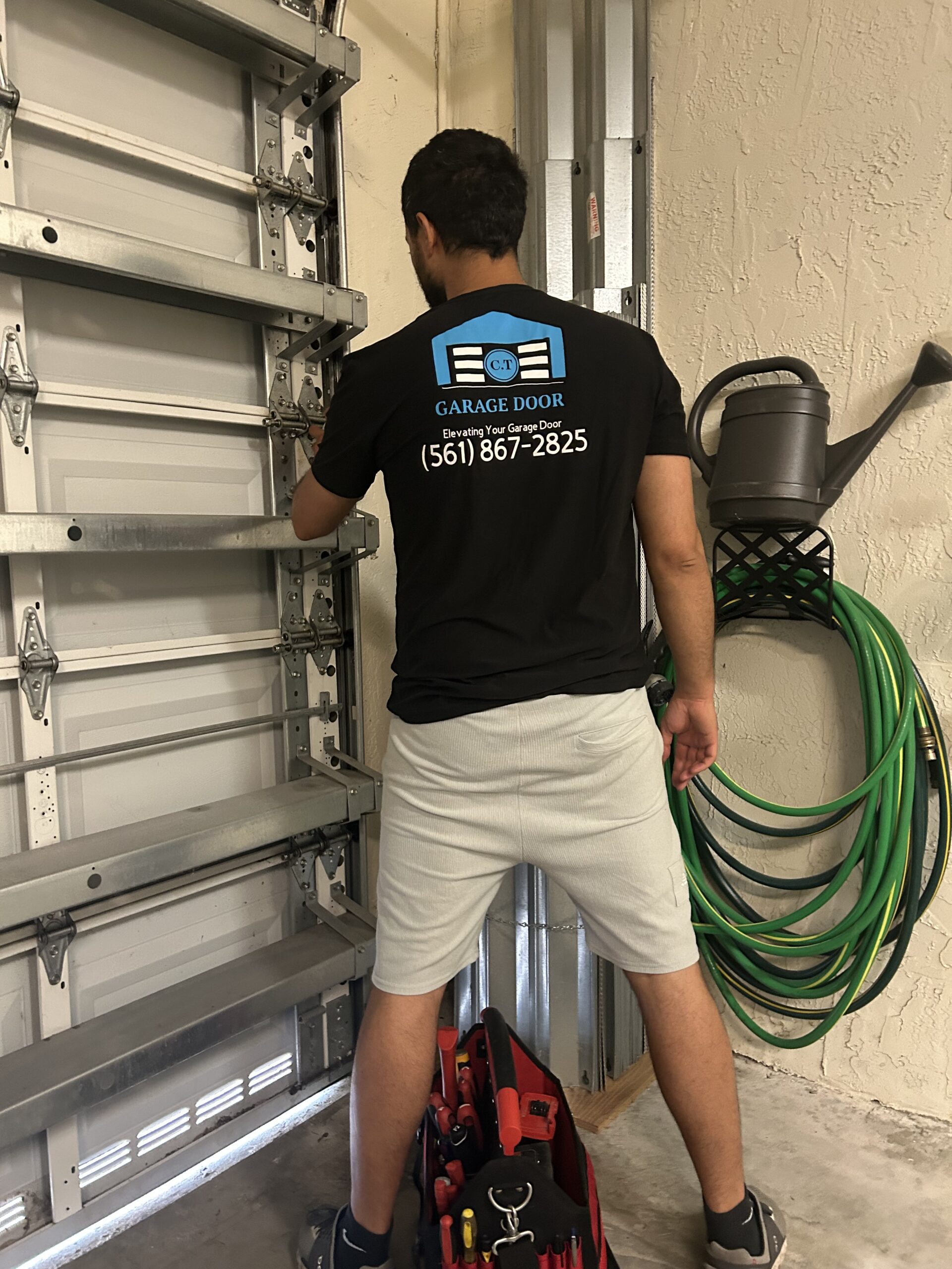 New hurricane-rated garage door installed in Jupiter, FL
