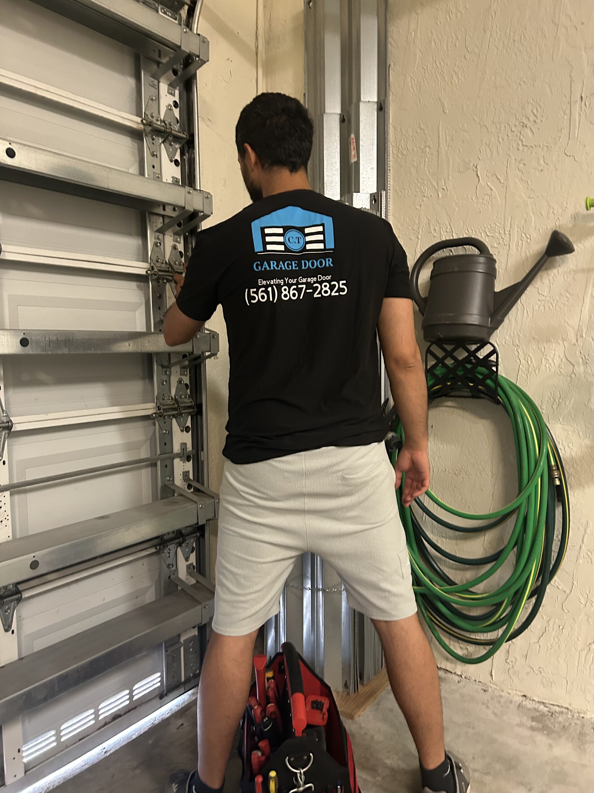 New garage door installation in Palm Beach Gardens, FL